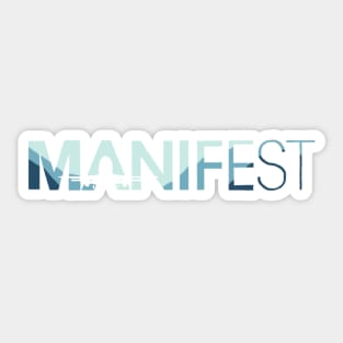 Illustrated Manifest Logo Sticker